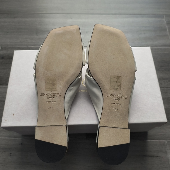 NEW Jimmy Choo Avenue Leather Sandals - Picture 7 of 10